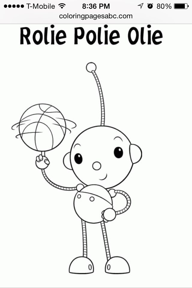 Rolie polie olie coloring pages online coloring pages printable coloring pages