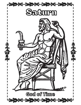 Roman gods and goddesses coloring pages by qetsy tpt