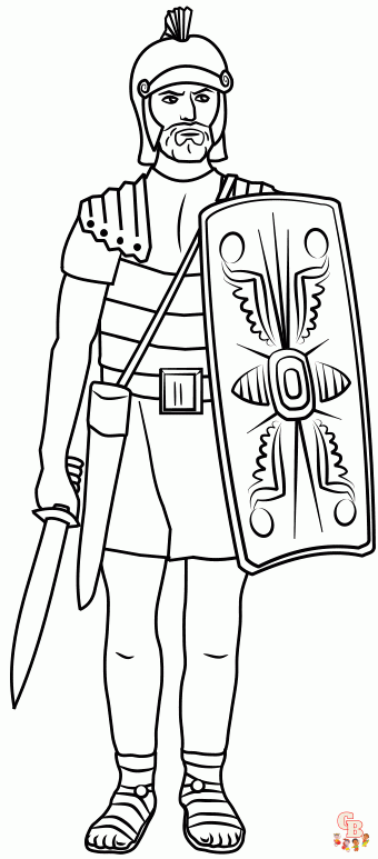 Ready for ancient roman coloring pages