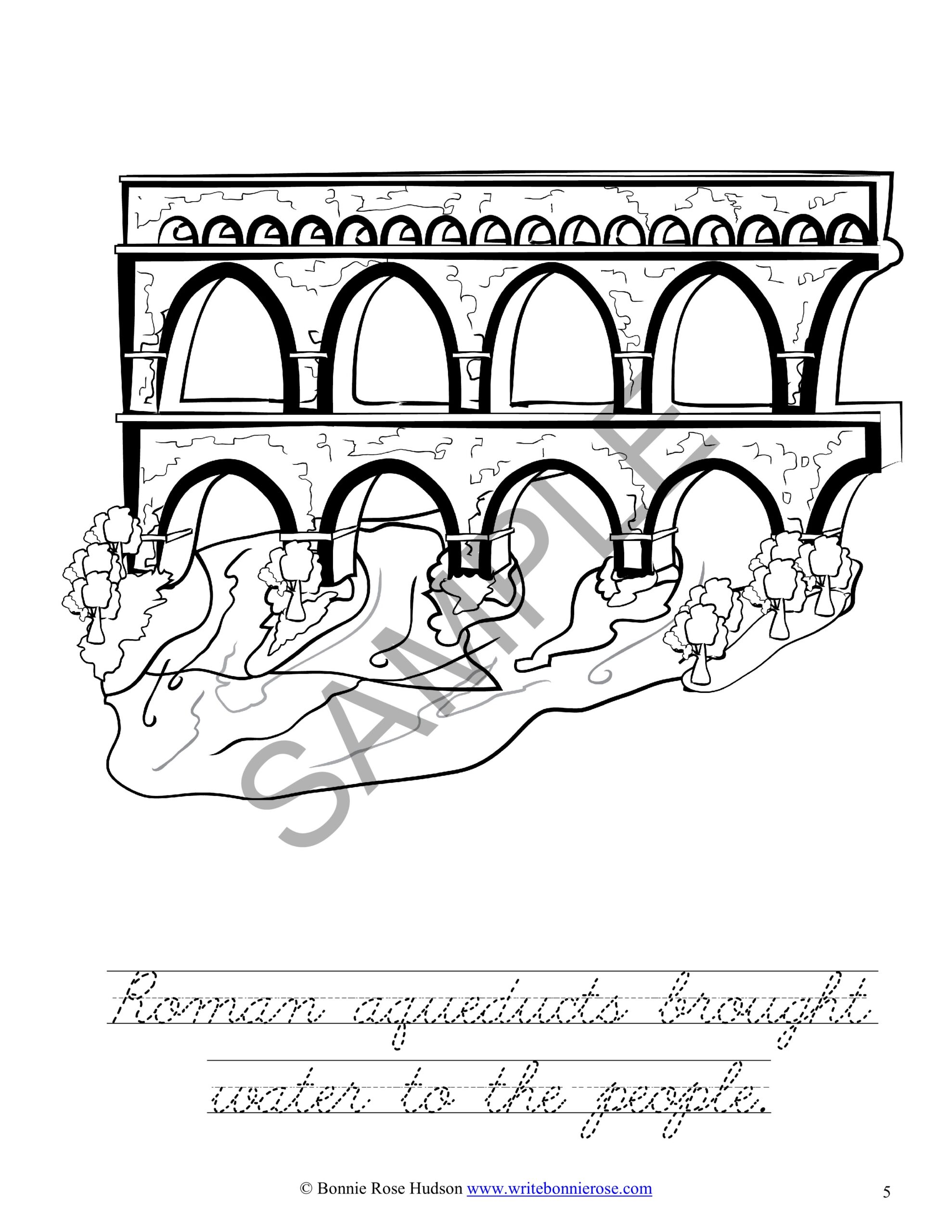 Ancient history coloring book rome