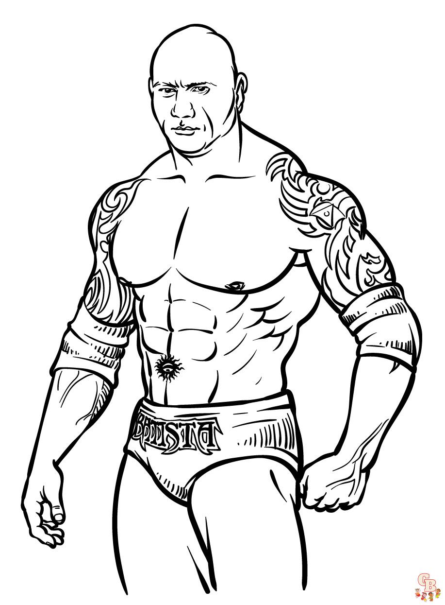 Wwe coloring pages unleash your creative side with designs