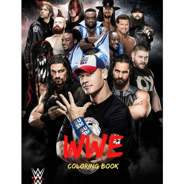 Wwe coloring book new way for taking part in indoor activity while relaxing