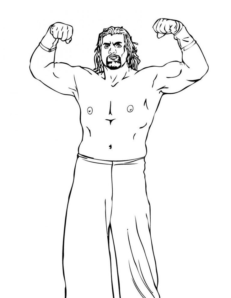 Free printable wwe coloring pages for kids wwe coloring pages wwe roman reigns coloring pages