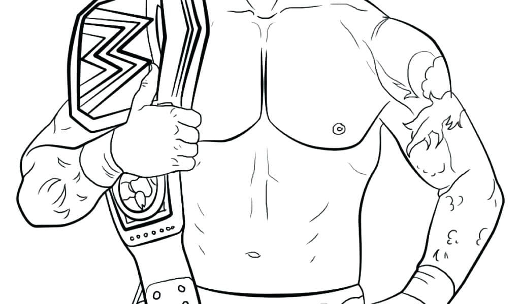 Wwe coloring pages pictures of wrestlers free printable