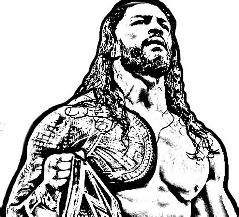 Wwe roman reigns coloring pages clip art library hot sex picture