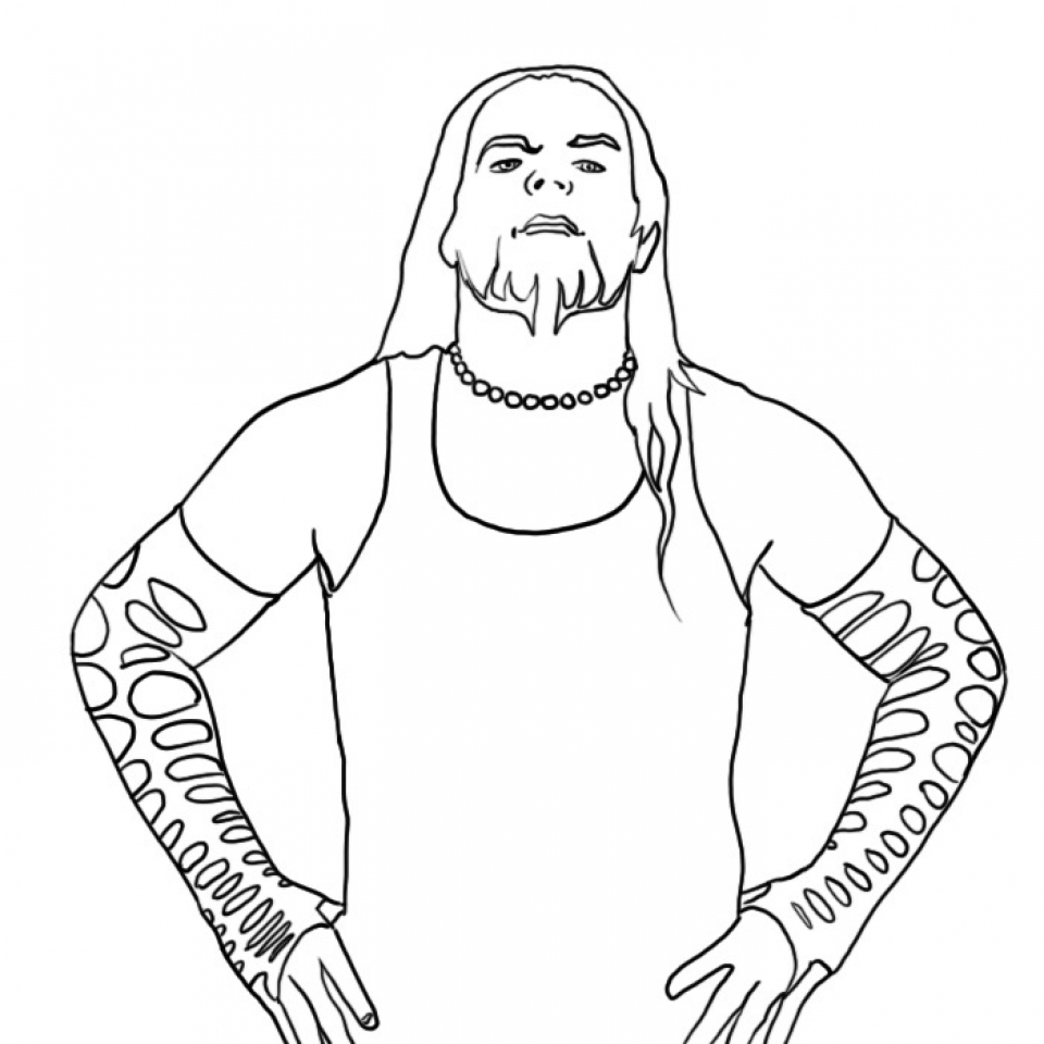 Get this free wwe coloring pages