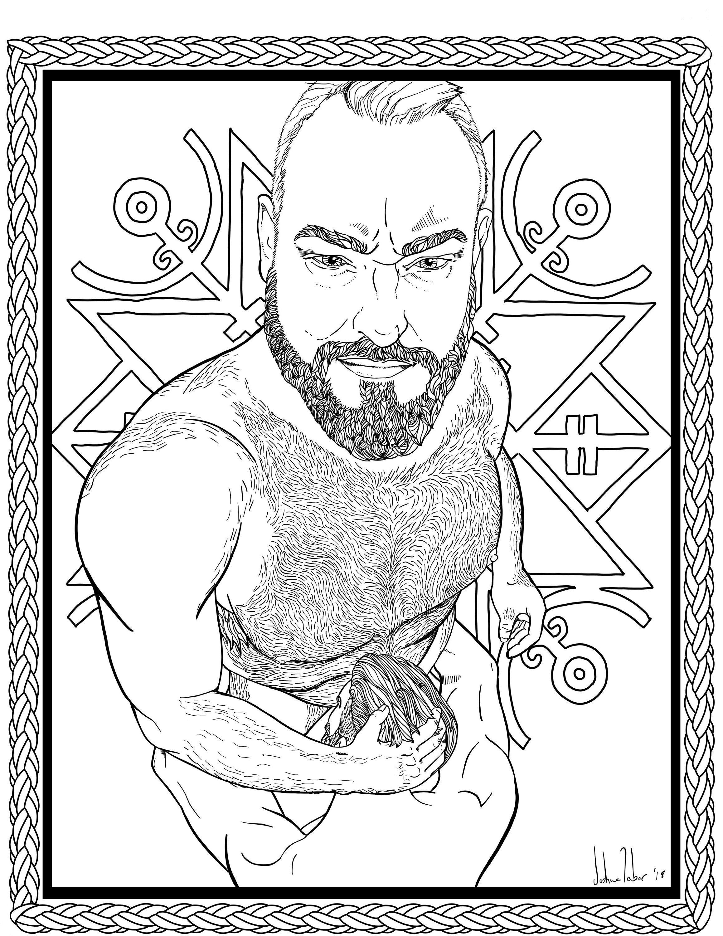 Satyrism volume ii a homoerotic coloring adventure