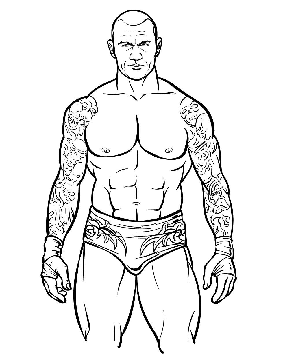 Roman reigns coloring page