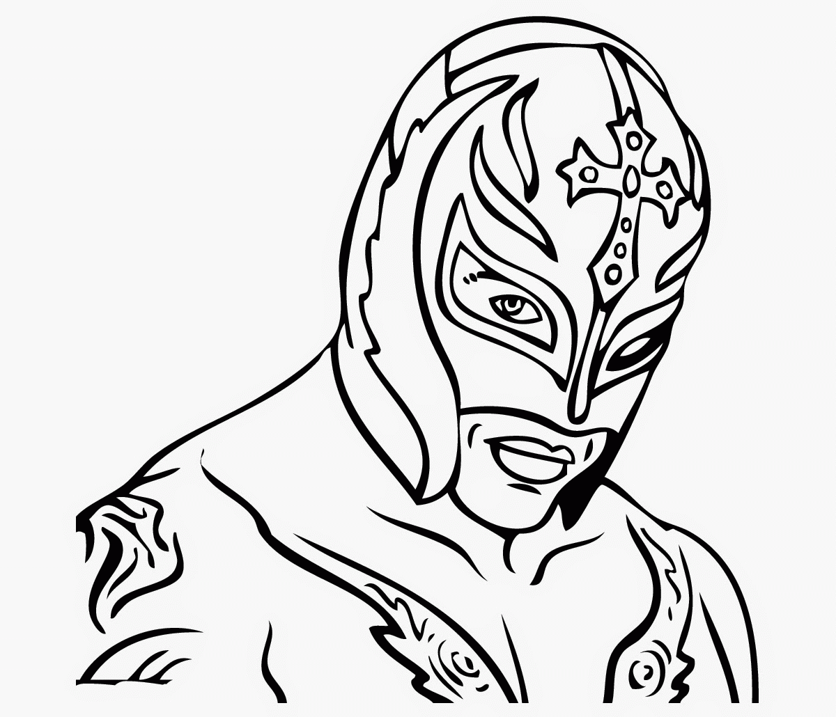 Rey mysterio wwe colouring