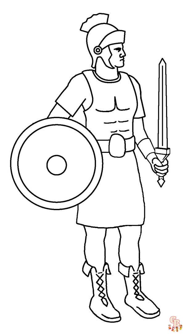 Ready for ancient roman coloring pages