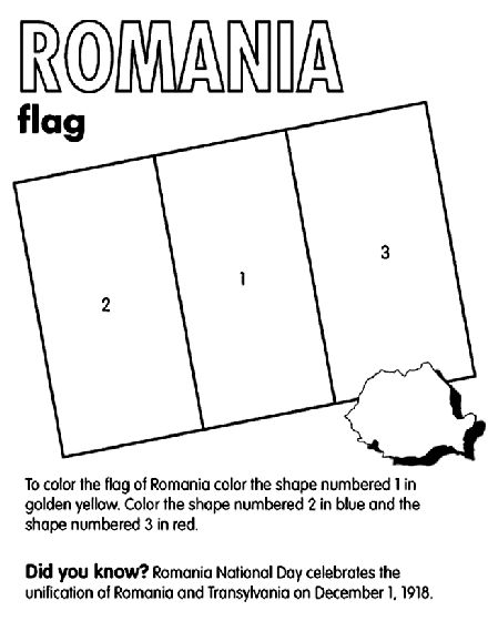 Romania coloring page flag coloring pages romania coloring pages