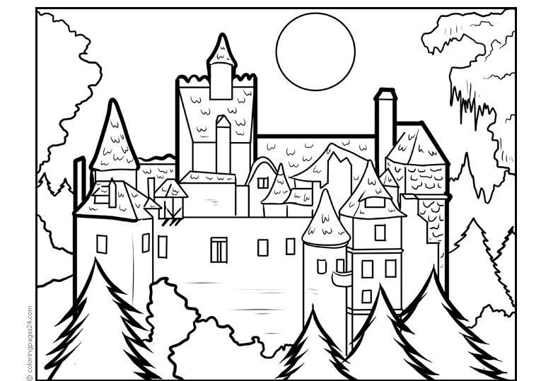 Romania coloring pages