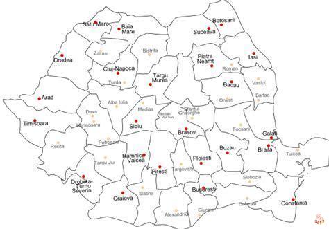 Explore romanian with our printable map coloring pages