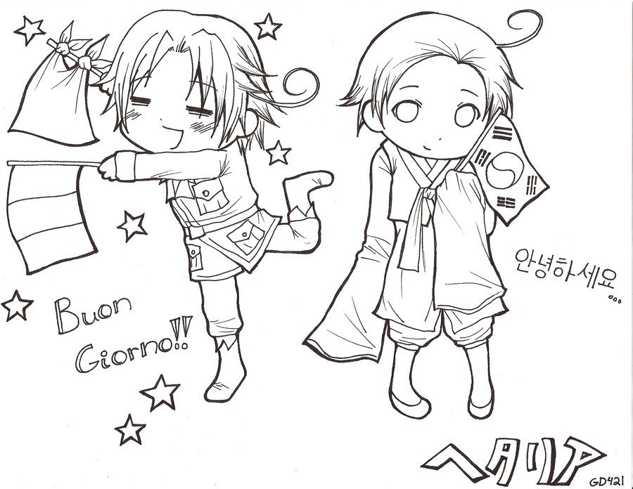 Hetalia coloring page by hetaliarules on