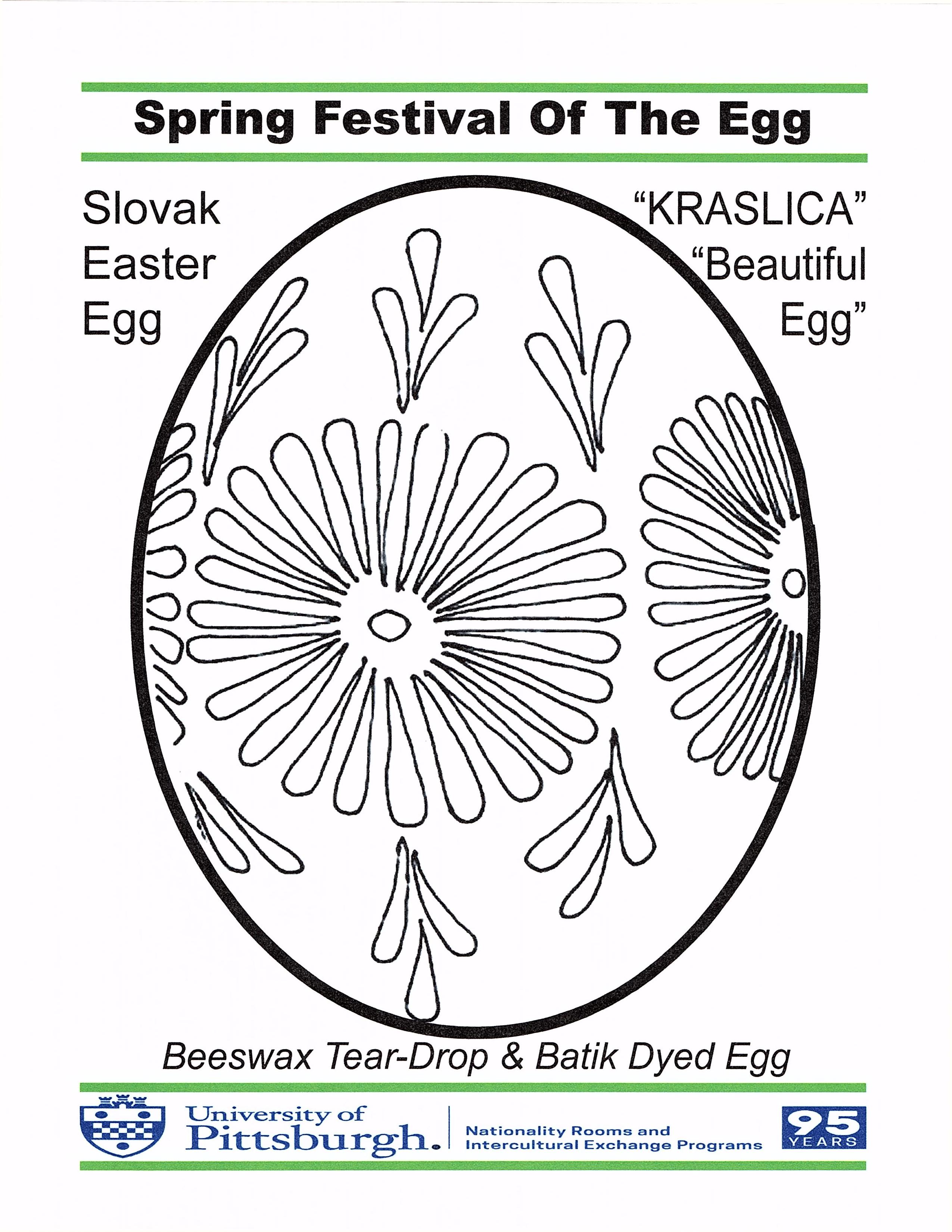 Festival of the egg printable coloring pages global hub university of sburgh