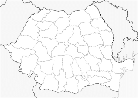 Romania map coloring page free printable coloring pages