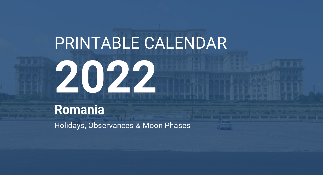 Printable calendar for romania pdf