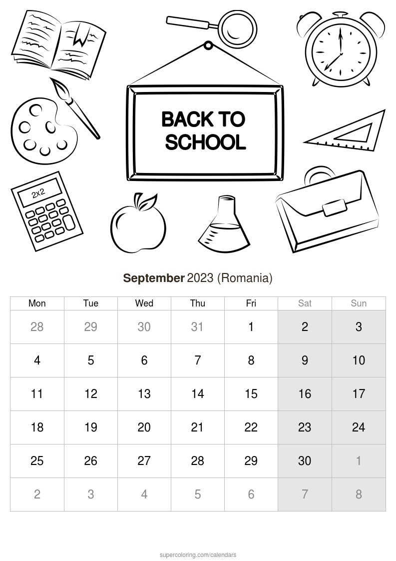 September calendar