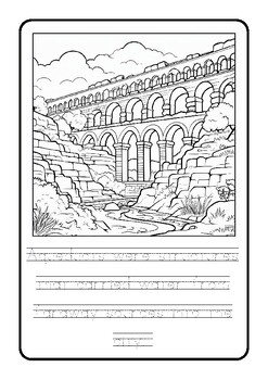 Ancient rome coloring pages with traceable text