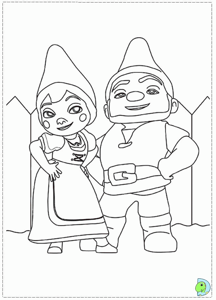 Bring the magic of gnomeo and juliet to life with coloring pages