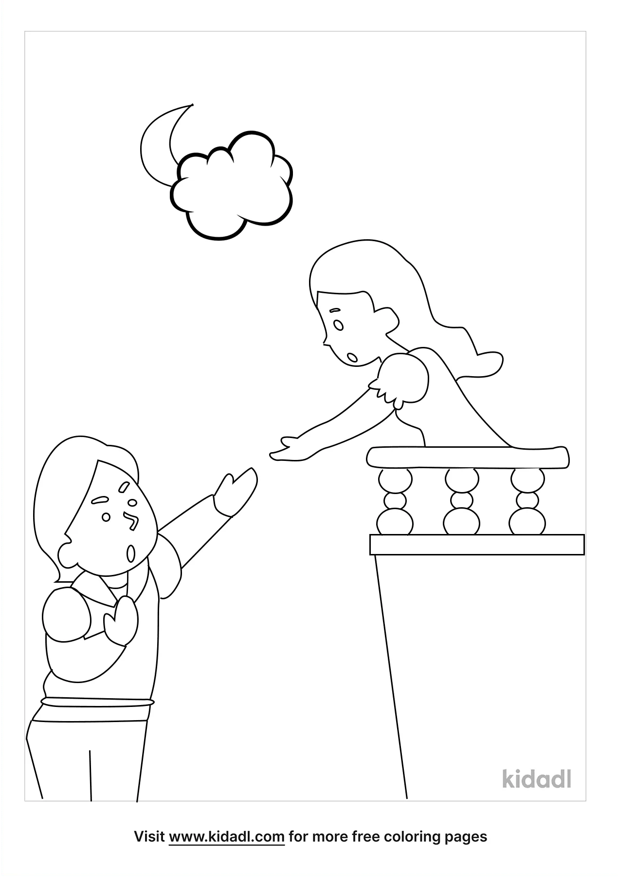 Free romeo and juliet coloring page coloring page printables