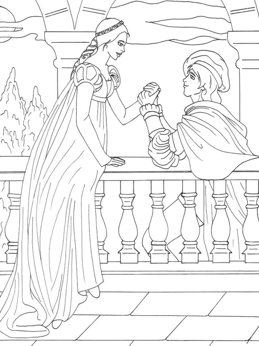 Romeo and juliet coloring pages