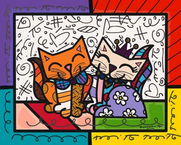 Collect unique romero britto artwork during our limited