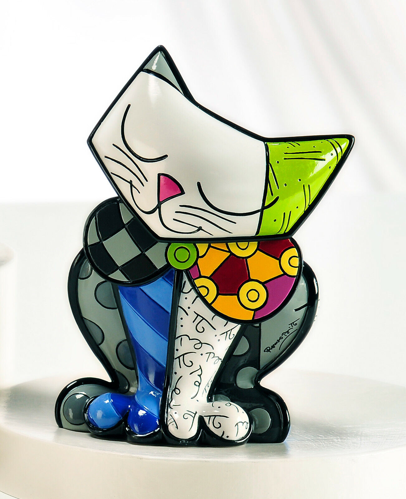 Romero britto happy cat figurine