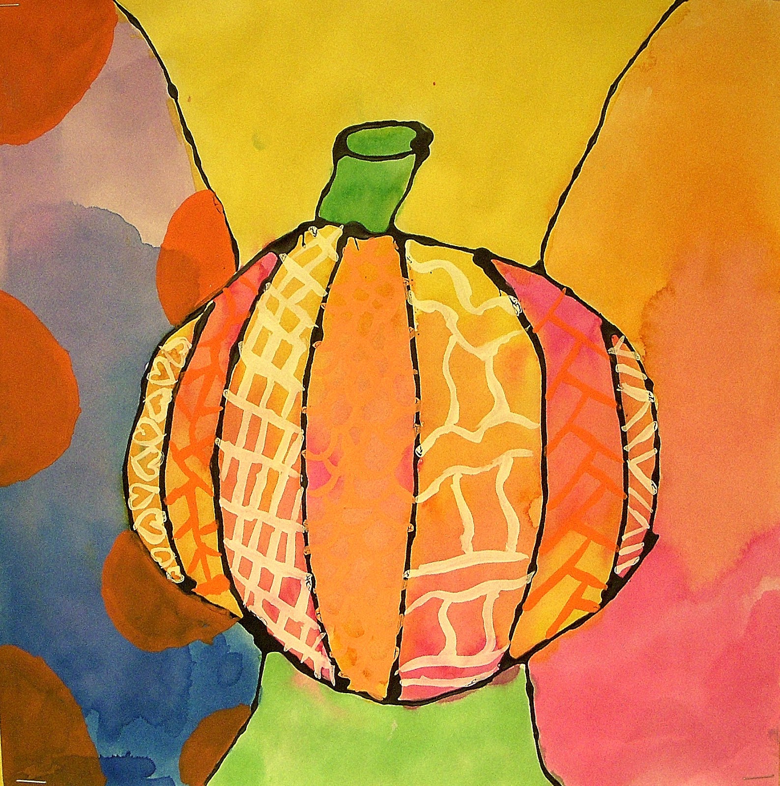 The art factory britto style pumpkins