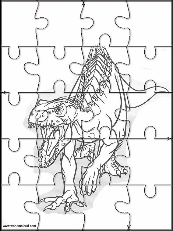 Jurassic world printable jigsaw puzzles to cut out for kids jigsaw puzzles for kids puzzle piece crafts free jigsaw puzzles