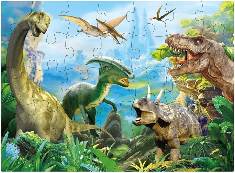 Dinosaur jigsaw puzzle for kids age