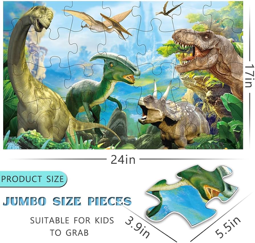 Dinosaur jigsaw puzzle for kids age