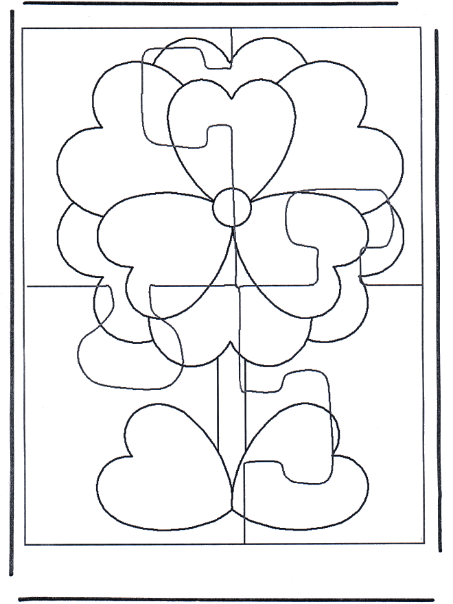 Puzzle flower