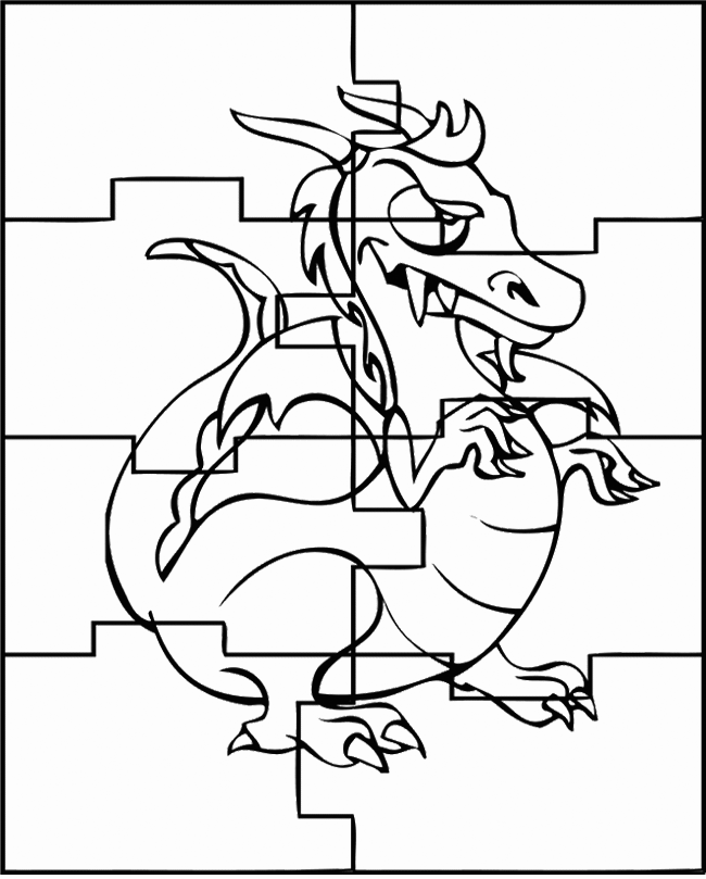 Puzzle coloring pages