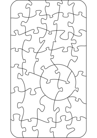 Jigsaw pattern coloring page free printable coloring pages