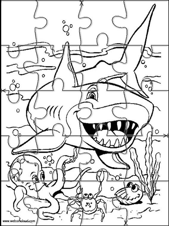 Animals printable jigsaw coloring pages cool coloring pages color puzzle