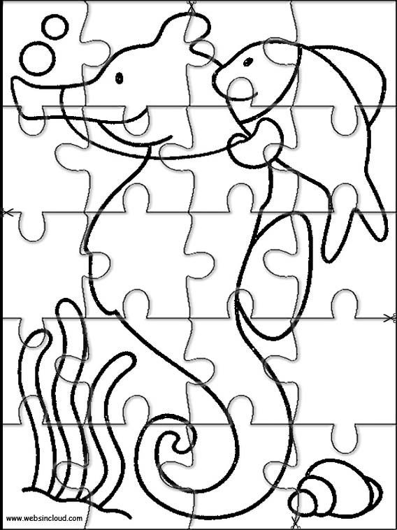 Printable jigsaw puzzles to cut out for kids animals coloring pages rompecabezas para imprimir colores preescolares rompecabezas imprimibles