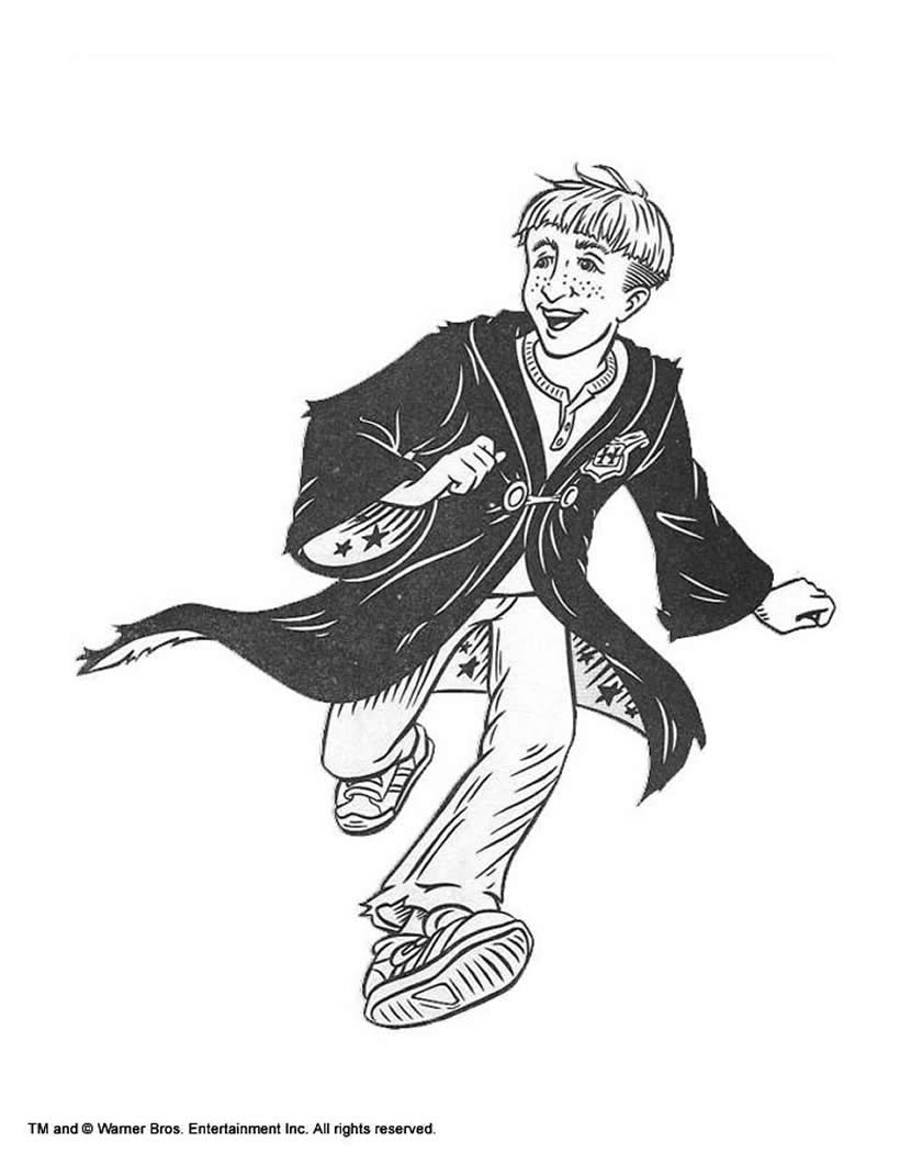 Ron weasley coloring pages