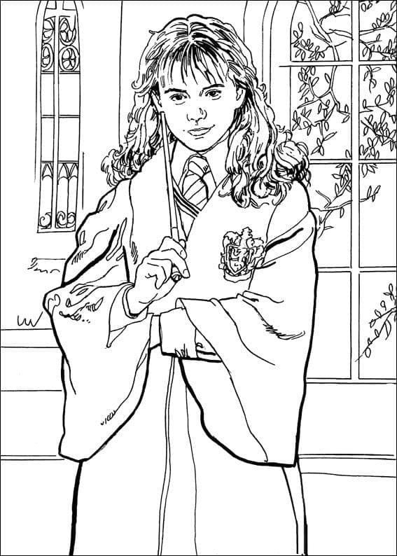 Ron weasley and harry potter coloring page