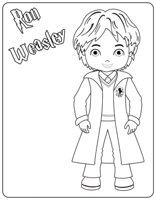 Harry potter printable coloring pages for kids