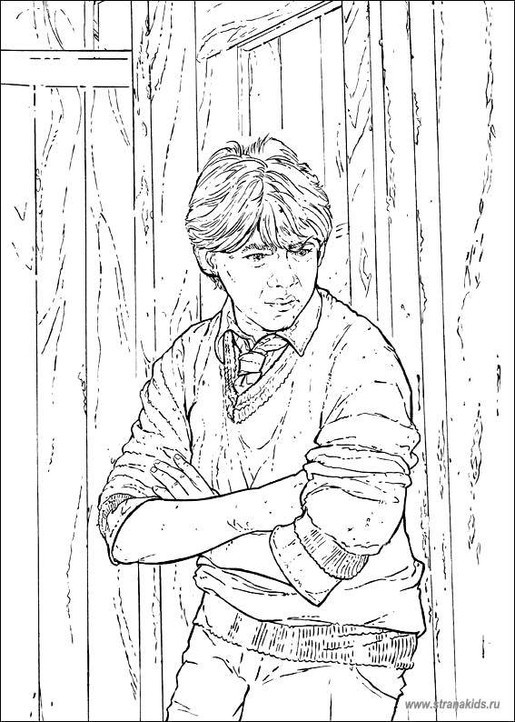 Online coloring pages coloring ron weasley coloring