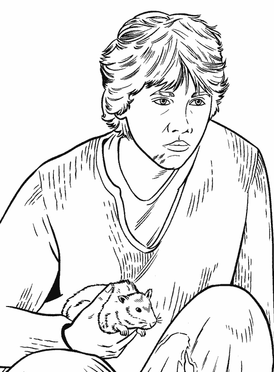 Ron weasley coloring page