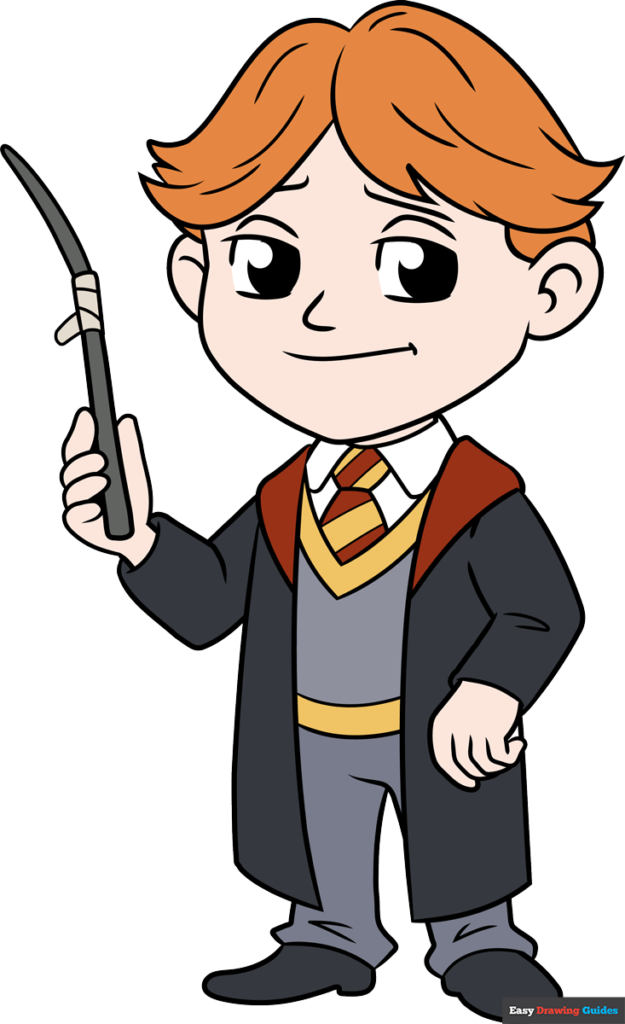 How to draw ron weasley from harry potter