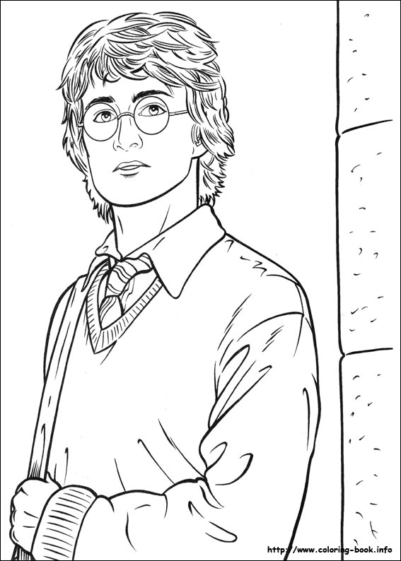 Harry potter coloring picture