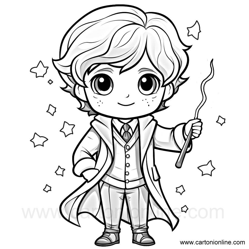 Ron weasley coloring page