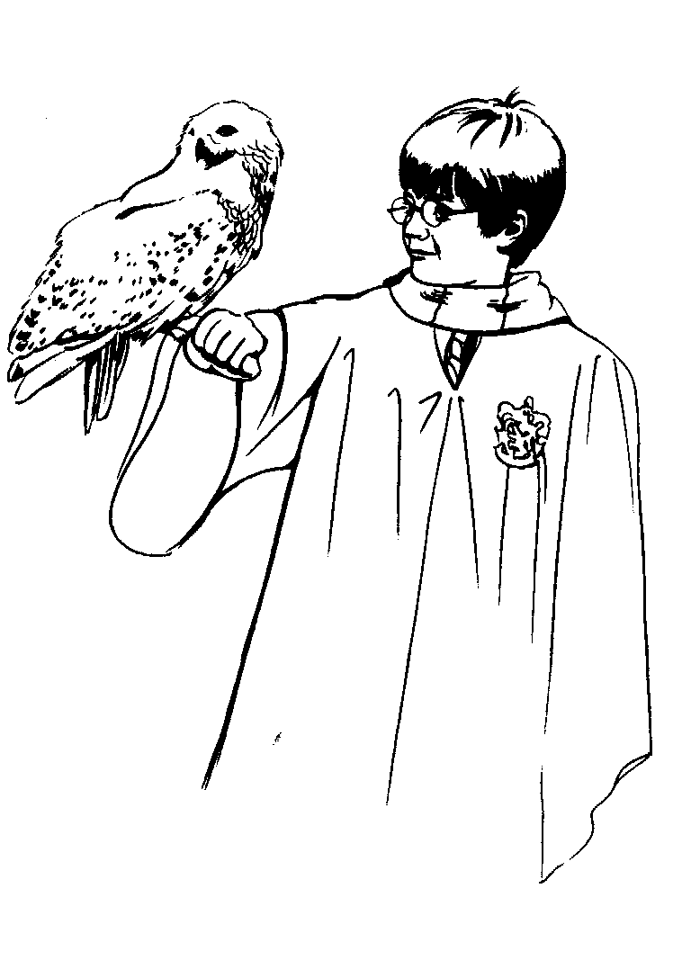 Free printable harry potter coloring pages for kids