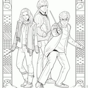 Harry potter coloring pages printable for free download