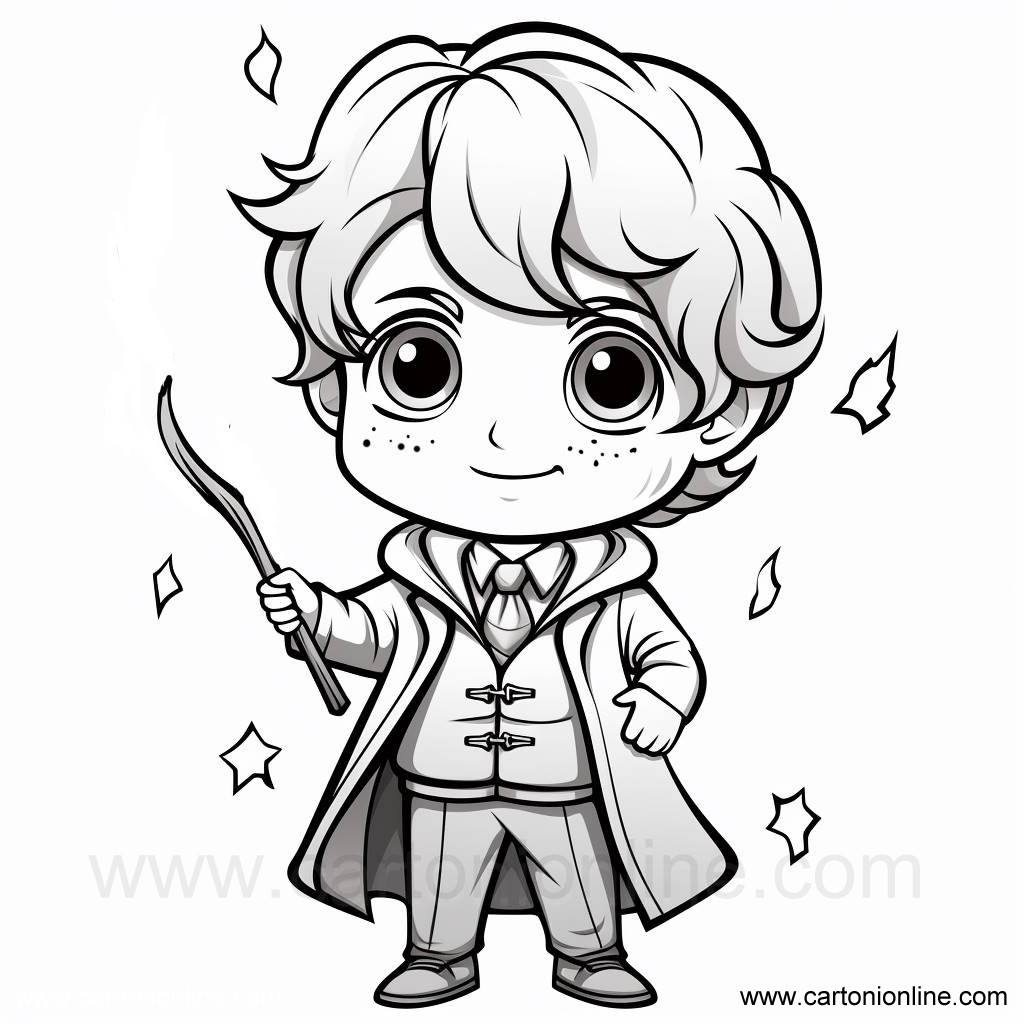 Ron weasley coloring page