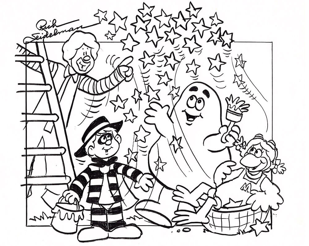 Grimace coloring pages