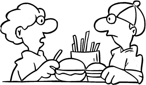 In mcdonalds coloring page free printable coloring pages